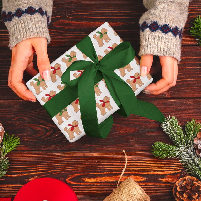 Papel De Presente Feriado de Natal do Cachorro Doodal (Cute doodle pup gift wrap!)