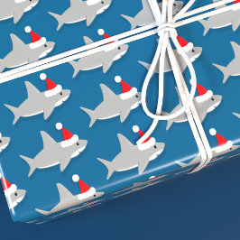 Papel De Presente Feriado de Natal em Santa Hat