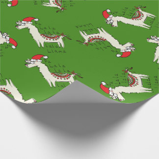 Papel De Presente Feriado de Natal Engraçado Llama