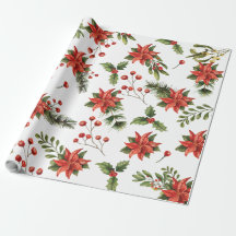 Feriado de Natal Floral Poinsettia