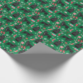 Papel De Presente Feriado de Natal francês para Bulhdog