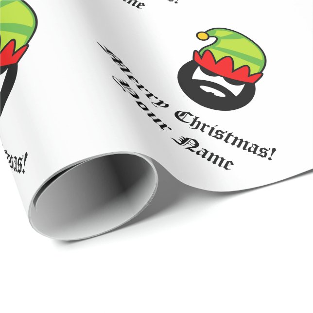 Papel De Presente Feriado de Natal personalizado e engraçado (Ponta do rolo)