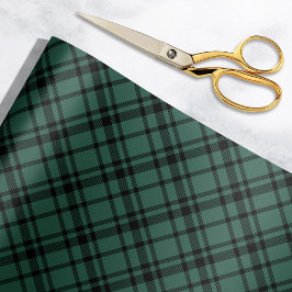 Papel De Presente Feriado de Xadrez de Tartan na Escócia Hunter Gree