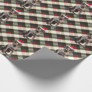 Papel De Presente Feriado de Xadrez do Cachorro de Abreviação no Nat