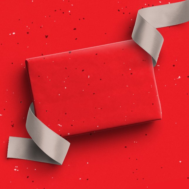 Papel De Presente Feriado do acampamento de diversão Red Speckle (Criador carregado)