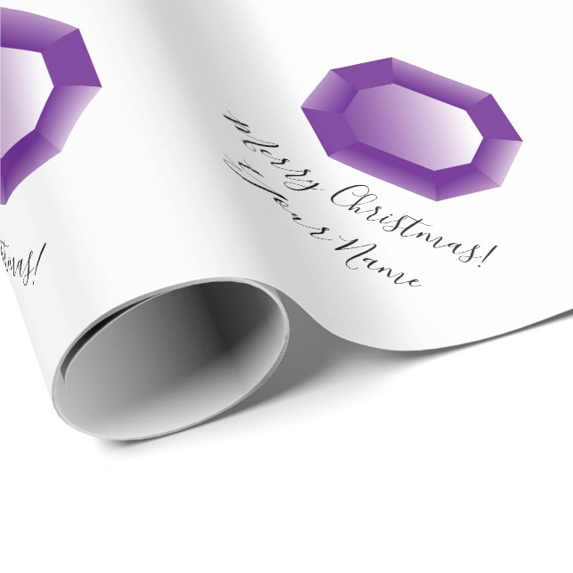 Papel De Presente Feriado feito sob encomenda do Natal de pedra (Ponta do rolo)