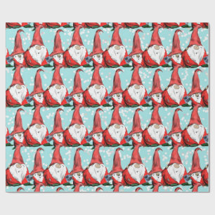 Papel De Presente Feriado Natal Gnomos Jolly