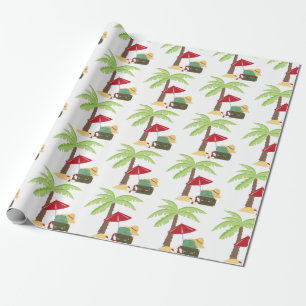 Papel De Presente Feriado tropical