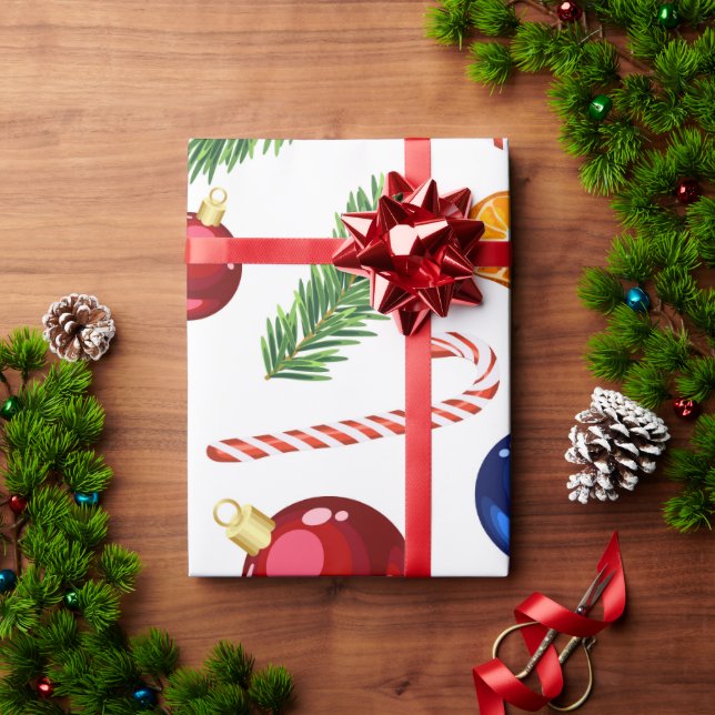 Papel De Presente Feriado Vintage - Natal bonito (Presente de Natal)