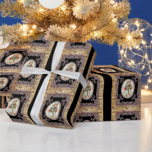 Papel De Presente Feriado Vitoriano Puppy Love