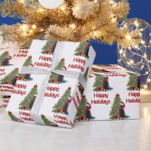 Papel De Presente Feriados Felizes do Laboratório de Chocolate