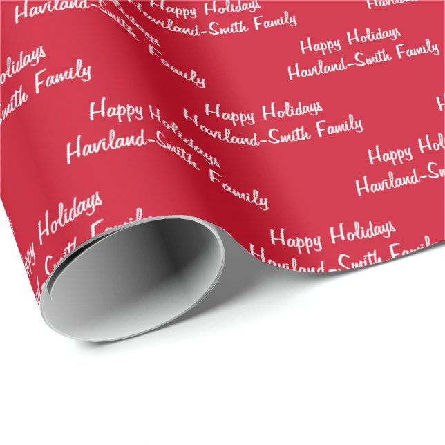 Papel De Presente Feriados felizes Personalizados HAMbyWG de Wrap de (Ponta do rolo)