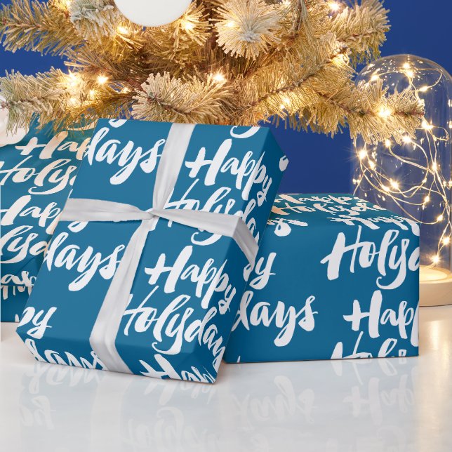Papel De Presente Feriados felizes religiosos Dias Santa Azul (Feriados)