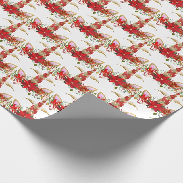 Papel De Presente Feriados Frismas Unicorn Coloca Rapariga Dourada B (Ponta)