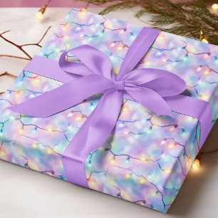 Papel De Presente Feriados modernos festivos das Luzes de Natal Past
