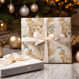 Papel De Presente Feriados Selvagens Safari Natal