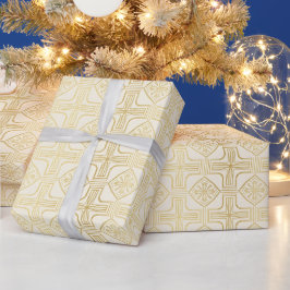 Papel De Presente Férias de Meados do Século de Idade de Ouro