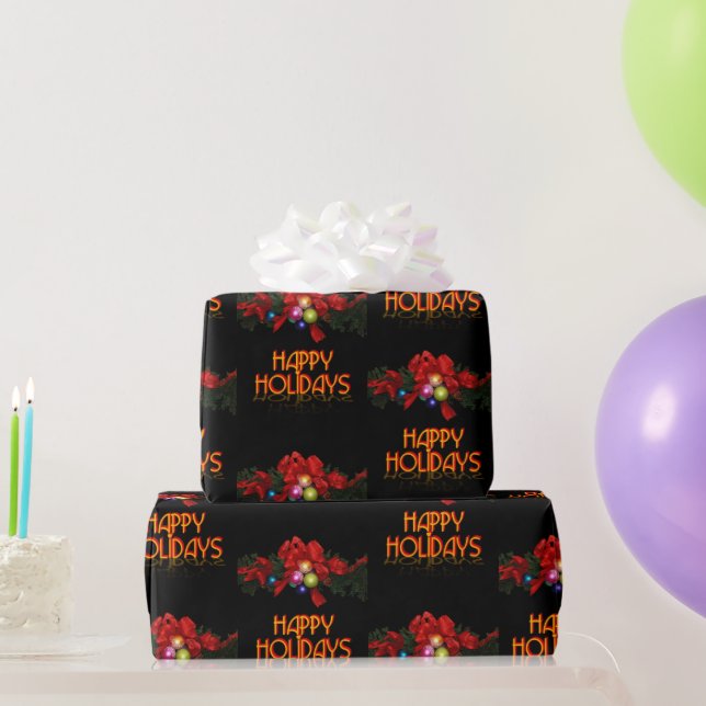 Papel De Presente Férias Felizes (Presentes para festas)