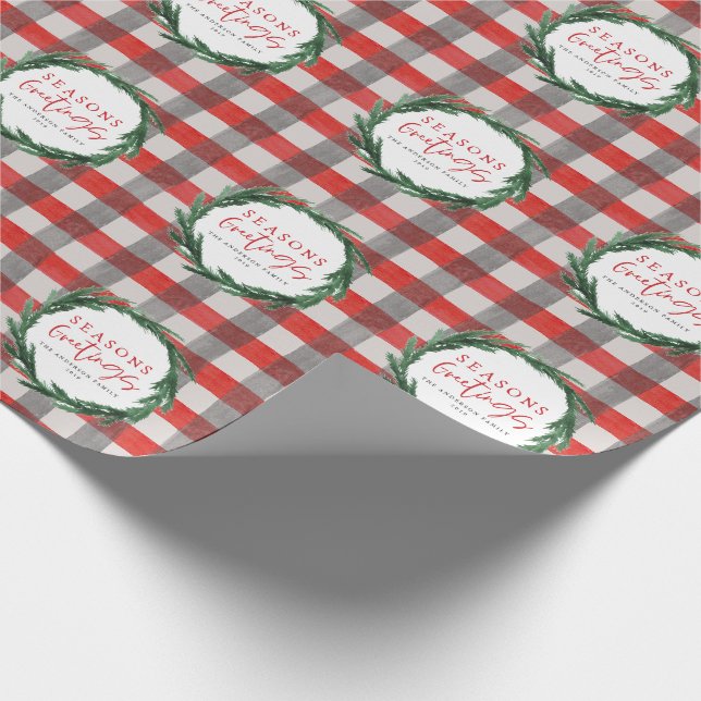 Papel De Presente Ferida de água e férias de Natal (Ponta)