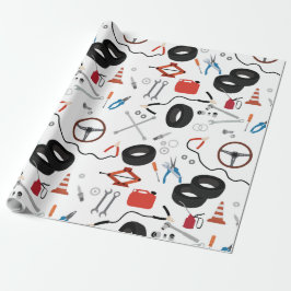 Papel De Presente Ferramentas Automotivas Mecânicas De Automóveis