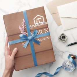 Papel De Presente Ferramentas de Carpinteiro e Mão de Obra de Constr