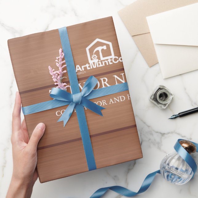 Papel De Presente Ferramentas de Carpinteiro e Mão de Obra de Constr (Presentear)