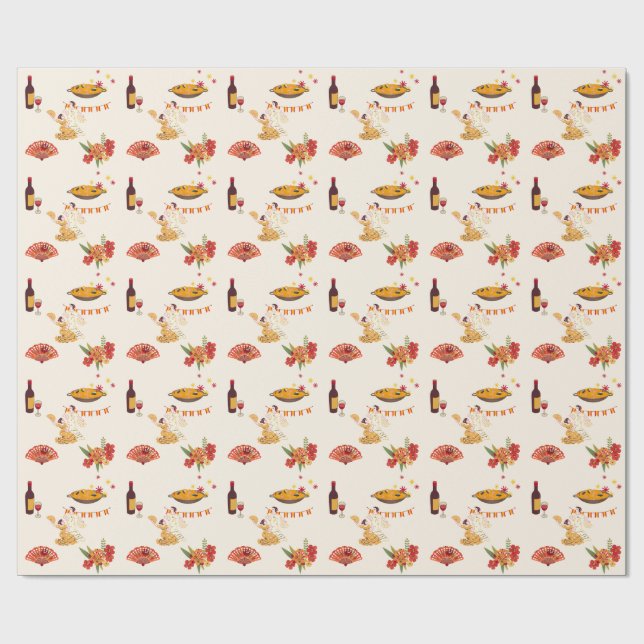 Papel De Presente Festa ao Estilo Espanhol (Aberto)