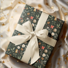 Papel De Presente Festa Botânica de Natal