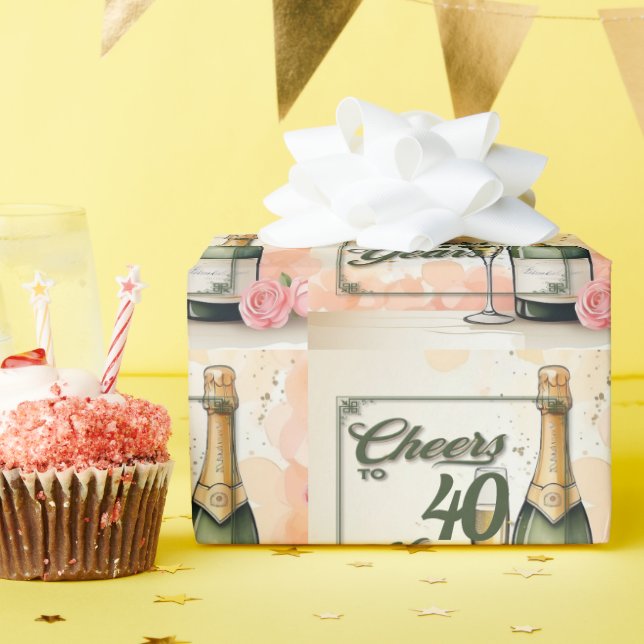 Papel De Presente Festa de Animação a Anos (Festa de aniversário)