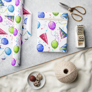 Papel De Presente Festa de aniversário