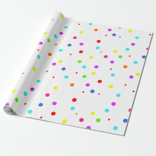Papel De Presente Festa de aniversário Colorida para Crianças