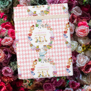 Papel De Presente Festa de Aniversário de 3 anos da Alice no País da