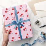 Papel De Presente Festa de aniversário de cerejas<br><div class="desc">Quer esteja comemorando um aniversário ou uma ocasião especial, este papel de embrulho adiciona esse toque perfeito para o seu presente. Disponível em vários tamanhos, é a maneira perfeita de criar momentos memoráveis com uma apresentação em na moda. Torne seus presentes inesquecíveis com este papel embrulhado lindamente trabalhado - porque...</div>