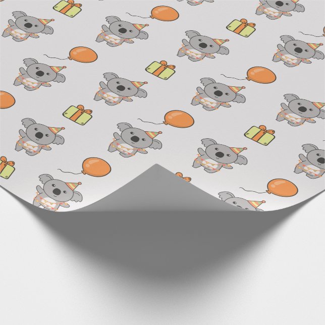 Papel De Presente Festa de Aniversário de criança Birthday Animal Cu (Ponta)