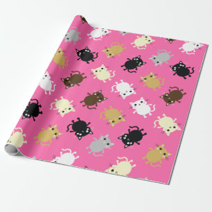 Papel De Presente Festa de aniversário de gatos