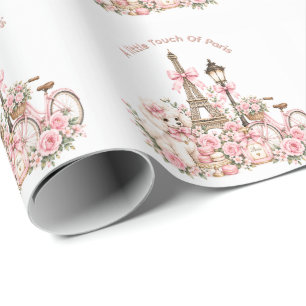 Papel De Presente Festa de Aniversário de Meninas Um Toque de Paris