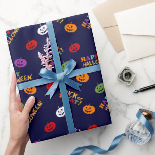 Papel De Presente Festa de Aniversário de Menino Fantasia de Hallowe