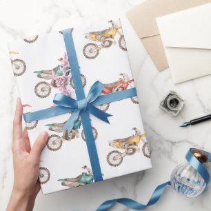 Papel De Presente Festa de aniversário de moto de terra