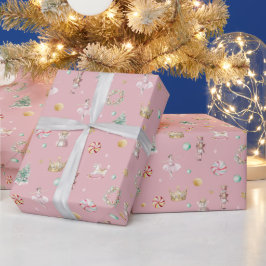 Papel De Presente Festa de aniversário de Noz-Rosa Suave