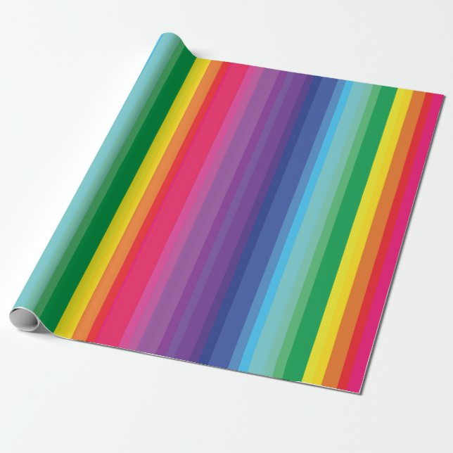 Papel De Presente Festa de aniversário do Rainbow Kid (Desenrolado)