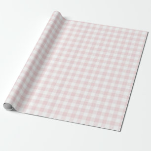 Papel De Presente Festa de aniversário Gingham Rosa bobo