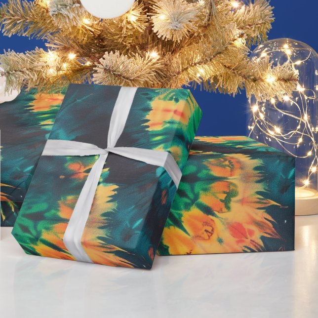 Papel De Presente Festa de Aniversário Inicial Contemporânea Sazonal (Feriados)