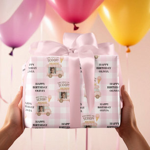 Papel De Presente Festa de Aniversário Personalizada Caminhão de Sor