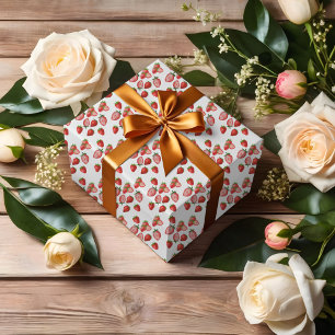 Papel De Presente Festa de aniversário Strawberry Girl   Berry First