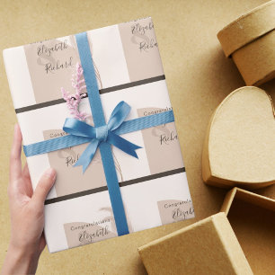 Papel De Presente Festa de Aniversário Surpresa para Idoso Floral Bu