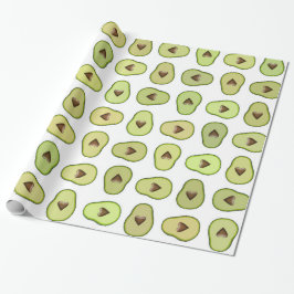 Papel De Presente Festa de Bebê Churrasco de Frutas Coração de Abaca