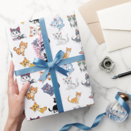Papel De Presente Festa de Cat