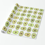 Papel De Presente Festa de Chá de fraldas da Fruta do Coração Avocad<br><div class="desc">Papel de empacotamento</div>