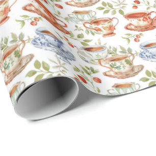 Papel De Presente Festa de chá divertida, martelada