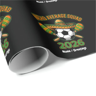 Papel De Presente Festa de Futebol da Turma do Nacho 2026 Sombrero